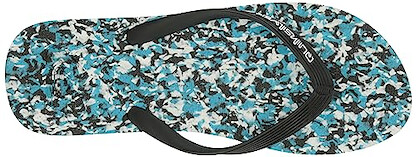 Quiksilver Men's Molokai Recycled Flip Flop Sandal, Black/Blue/Blue 233, 9