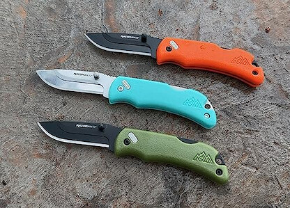 OUTDOOR EDGE Razor Mini Folding Pocket Knife - Compact 2.2" EDC with RazorSafe Replaceable Blades - Perfect Small Everyday Carry - Includes 2 Replaceable Drop Point Blades - Great Gift for Women