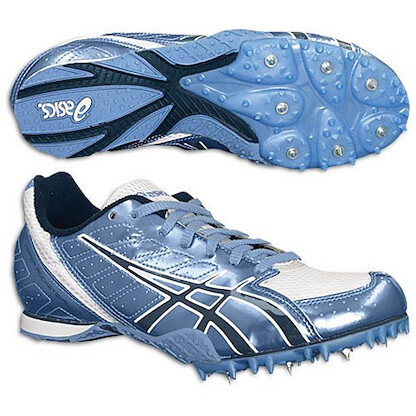 ASICS Women's Hyper-Rocketgirl 3 Running Cleats White/Navy/Blue - GY754-0150