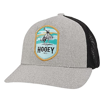 HOOEY Men?s Cheyenne Six Panel Flexfit Fitted Mesh Back Hat