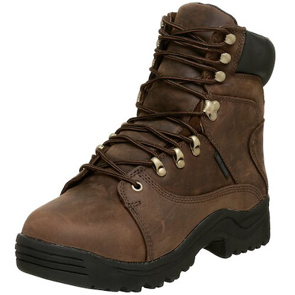 Golden Retriever Men's 7" Steel Toe Work Boot Brown - 8759