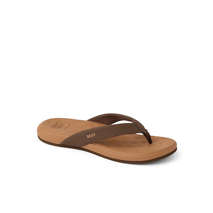REEF Women's Cushion Melody Flip Flop Sandals Chocolate/Lion - CJ8709