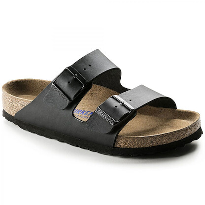 BIRKENSTOCK Unisex Arizona Soft Footbed Black Birko-Flor (regular width) - 0551251