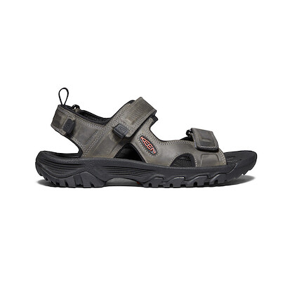 KEEN Men's Targhee III Open Toe Sandal Grey/Black - 1022424
