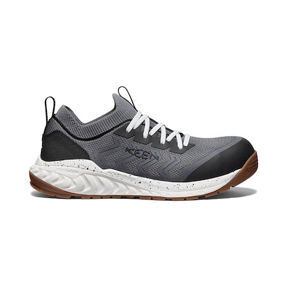 KEEN Utility Men's Arvada Shift Work Carbon-Fiber Toe Athletic Work Shoe Steel Grey/Gum - 1028710