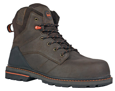 HOSS Men's 6" Carson Soft Toe EH Work Boot Brown - 60414