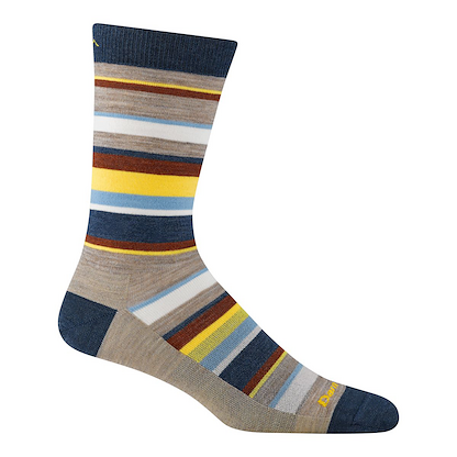 Darn Tough Men's Druid Crew Lightweight Lifestyle Sock Rye - 6090-RYE