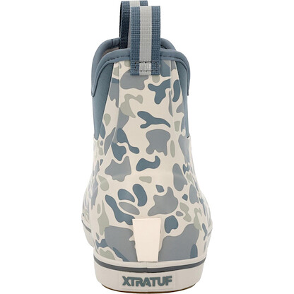 XTRATUF Men's Ankle Deck Boot, Stormy Duck Camo, Size 11(M)