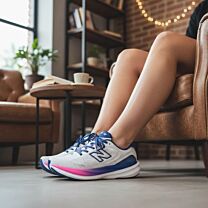 New Balance Women's Fresh Foam X 1080 V15 Running Shoe, Sea Salt/Blue Oyster, 7