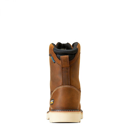Ariat Men's Rebar Lift 8" Waterproof Composite Toe Work Boot - Distressed Brown, 8