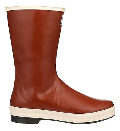 Tingley Pylon MB920B Neoprene Plain Toe Boot, 12-1/2 Inch Height, Mens 10 / Womens 12, Brick Red Upper - Brown