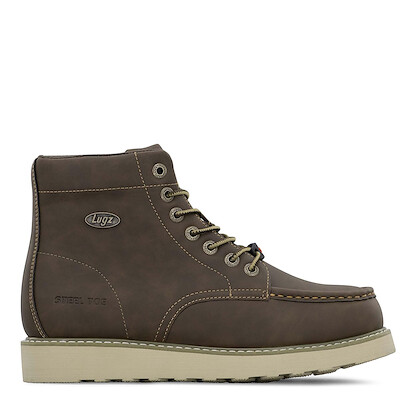 Lugz Work Men's Monterey Steel Toe Work Boot Walnut/Gum/Cream - MMONTESTD-2186