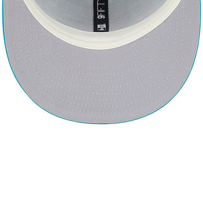 New Era Men's Aqua Miami Dolphins 2024 Sideline Statement 9FIFTY Snapback Hat