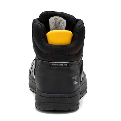 CAT Men's Streamline Court Mid Composite Toe Construction Boot, Black,