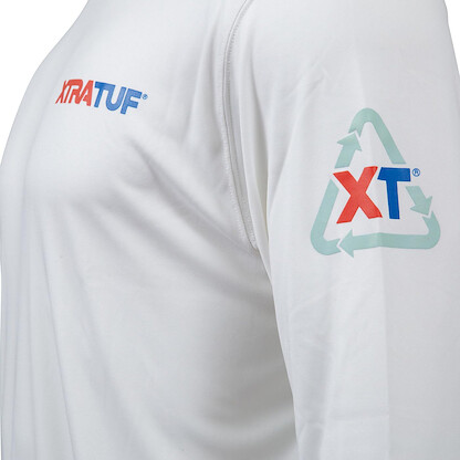 XTRATUF Men's Long Sleeve Tee, Bright White, Size Large(BWH)