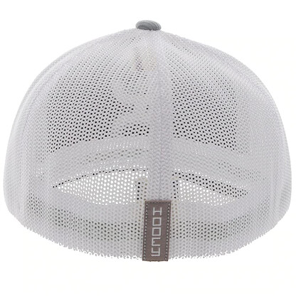 Hooey Men's Coach Logo Embroidered Mesh Back Trucker Cap Grey S M