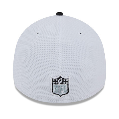 New Era Men's White/Black Las Vegas Raiders 2023 Sideline 39THIRTY Flex Hat