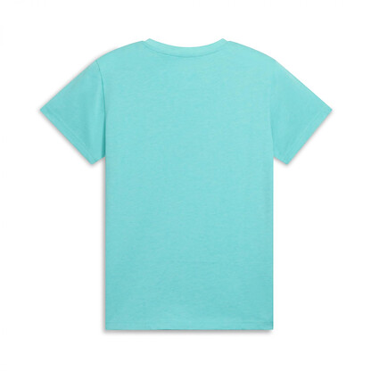 PUMA Women's Essentials Logo T-Shirt (Available in Plus Sizes), Aquatic Heather - Logo SS25, X-Small