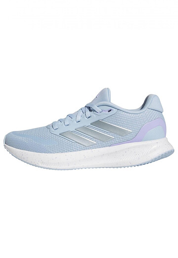 Adidas Women's Run Falcon 5 Neutral Road Running Shoe Clear Sky/Magic Grey Metallic/Black - JQ9403