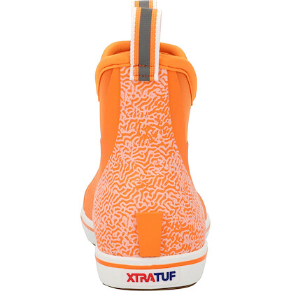 Xtratuf Men's Tailgate Ankle Deck Boot, Orange White, Size 14(M)