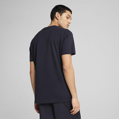 PUMA Men's Essentials Logo T-Shirt (Available in Big & Tall), White Big Logo AH25, 3X-Large Big