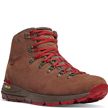 Danner Women's 4.5" Mountain 600 Waterproof Hiking Boot Brown/Red - 62245