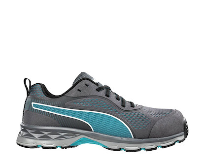 PUMA Safety Women's Fuse Knit Low Composite Toe EH Work Shoe Blue/Gray - 643905