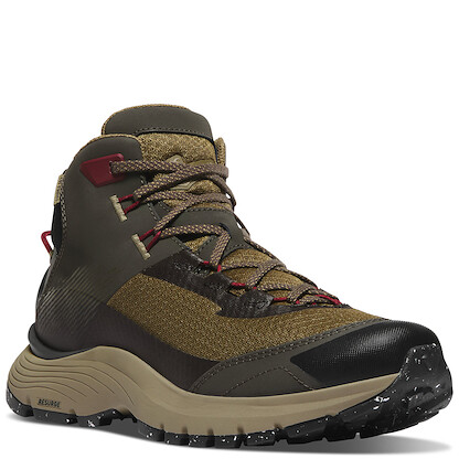 Danner Men's 4" Trail Junction Mid Hiking Boot Black Olive/Port - 65252