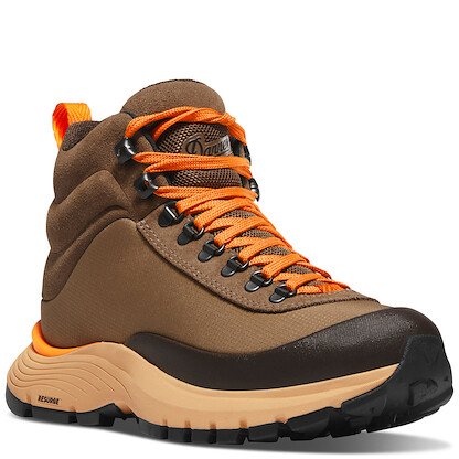 Danner Women's Trail Trainer Mid-height Hiking Shoe Malt Brown/Orange Peel - 65450