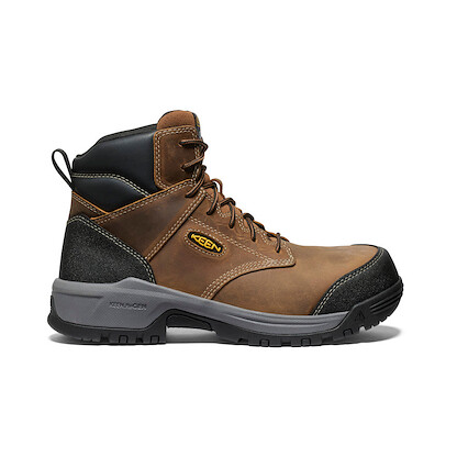 KEEN UTILITY Men's 6" Evanston ESD Carbon Fiber Toe Work Boot Bison/Black - 1029390
