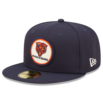 New Era Men's Navy Chicago Bears 2022 Sideline 59FIFTY Historic Fitted Hat