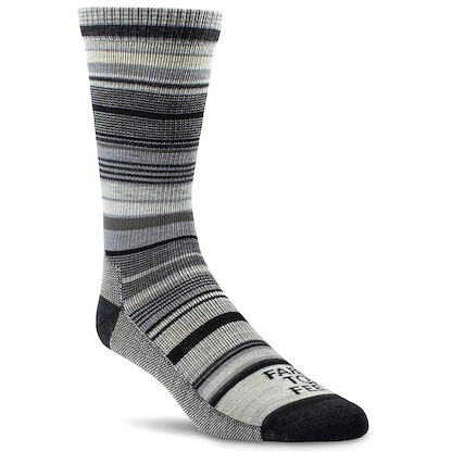 Farm to Feet Women's Ithaca No Cushion Crew Everyday Socks Charcoal - 8982-015