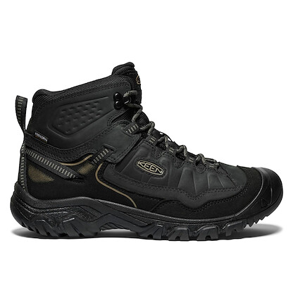 KEEN Men's Targhee IV Mid Waterproof Hiking Shoe Triple Black - 1029825