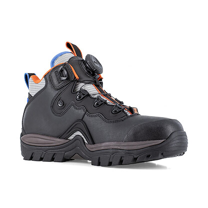 DC Work Crew Men's Navigator High Top Composite Toe Work Shoe Black/Orange/Light Gray/Blue - DC60702