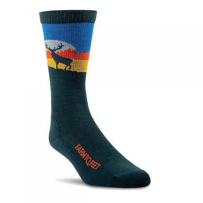 Farm to Feet Men's Pineville Light Cushion Crew Everyday Socks Green Gables - 3752-302