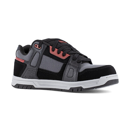 DC Work Crew Men's Stag Composite Toe ESD Work Shoe Black/Grey/Red - DC60503