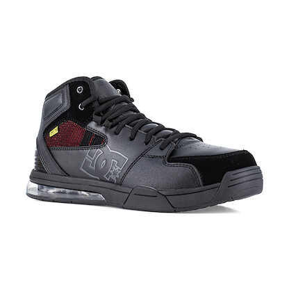 DC Work Crew Men's Versatile High Top Composite Toe Metatarsal Guard Work Shoe Black/Red - DC60810