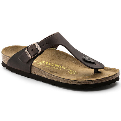 BIRKENSTOCK Women's Gizeh Habana Oiled Leather Sandal (regular width) - 0743831