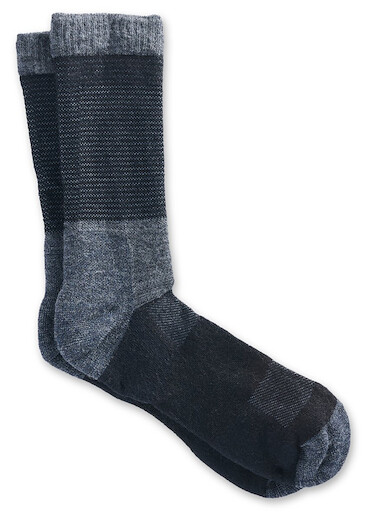 Danner Men's Bull Run Midweight Crew Socks Black/Grey - 75031