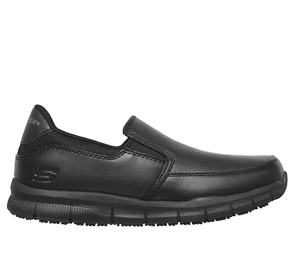 SKECHERS WORK Women's Relaxed Fit: Nampa - Annod SR Soft Toe Slip Restistant Work Shoe Black - 77236/BLK