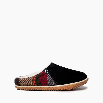 Minnetonka Women's Tahoe Slipper Black Multi - 40133-BMT
