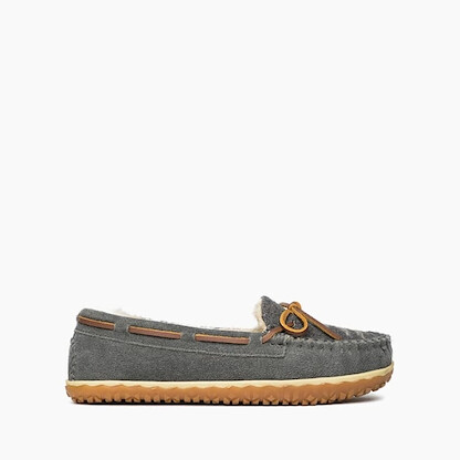 Minnetonka Women's Tilia Slipper Grey - 40155-GRY