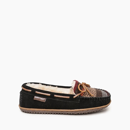 Minnetonka Women's Tilia Slipper Black Multi - 40157-BMT