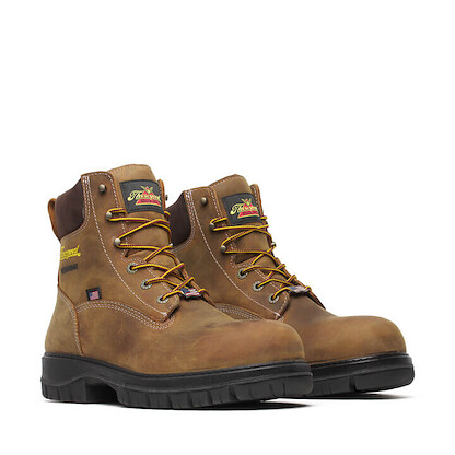 Thorogood Men's 6" Genesis Series Nano Composite Toe Waterproof Work Boot Chestnut - 804-4149