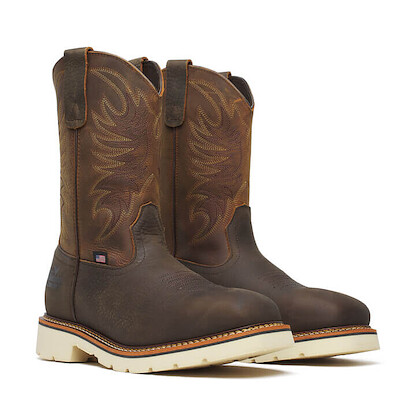 Thorogood Men's 11" American Heritage Steel Toe Wellington Work Boot Brown/Pebble - 804-4331