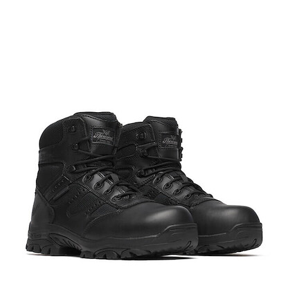 Thorogood Men's 6" The Deuce Series Composite Toe Waterproof Side-Zip Tactical Work Boot Black - 804-6190