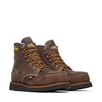 Thorogood Men's 6" 1957 Series Steel Toe Waterproof MAXWear Wedge Work Boots Brown Crazy Horse - 804-3676