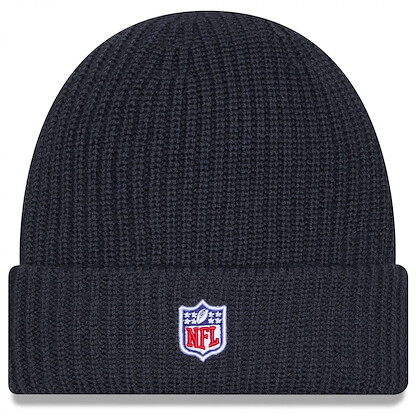 New Era Men's Charcoal New England Patriots 2025 Sideline Cold Weather Cuffed Knit Hat