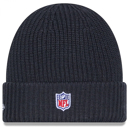 New Era Men's Charcoal Las Vegas Raiders 2025 Sideline Cold Weather Cuffed Knit Hat