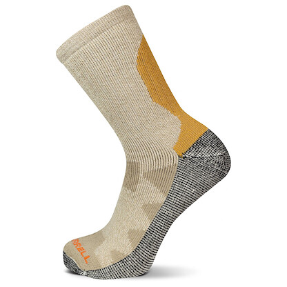 Merrell Unisex Moab Thermo Crew Socks Taupe (1 Pair) - MEA33763C1B4001-TAUPE